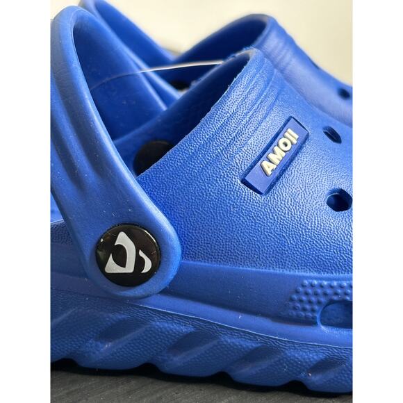 Amoji NWOT Kid Garden Clogs Slip On Shoes Blue Beach Unisex (Little Kid Sizing) - Picture 2 of 6